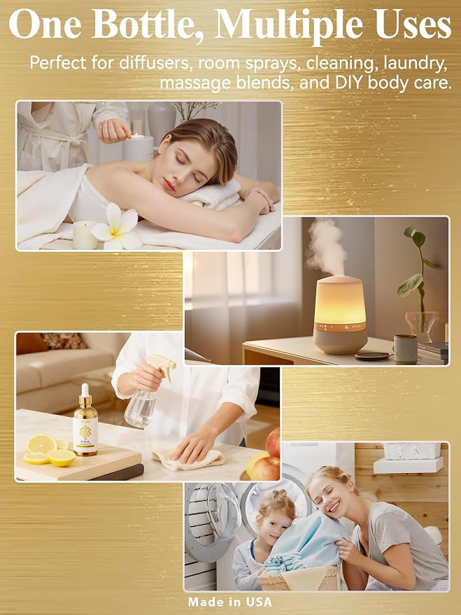 100% Pure Lemon Essential Oil 4 fl oz Thieves Oil Essential Oil - Image 4