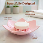 MESMOS Lotus Shower Steamer Trays, Silicone Soap Holder & Small Shower Steamer - Image 2
