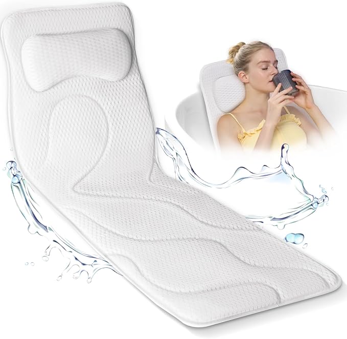 Full Body Bath Pillow for Tub, Luxury Bathtub Pillow for Full Back, Head and - Image 9