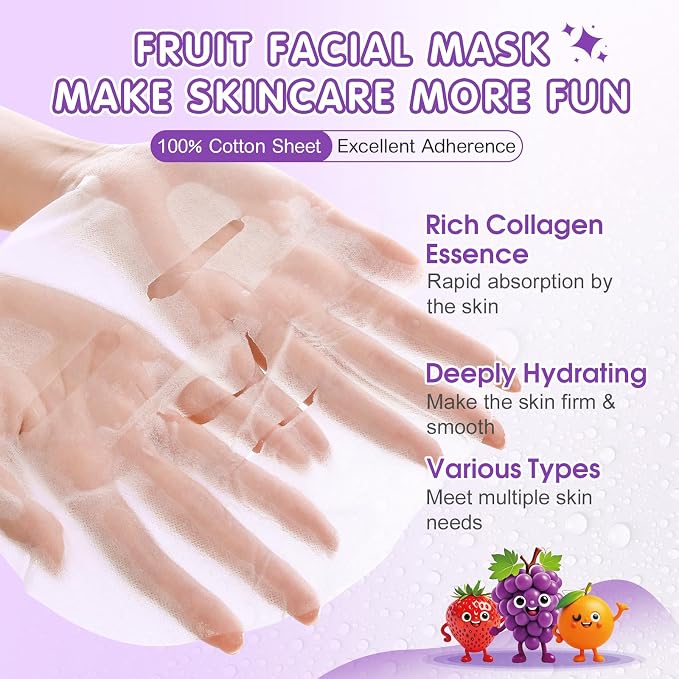 70 Pack Collagen Hydrating Face Masks Skincare - Image 2