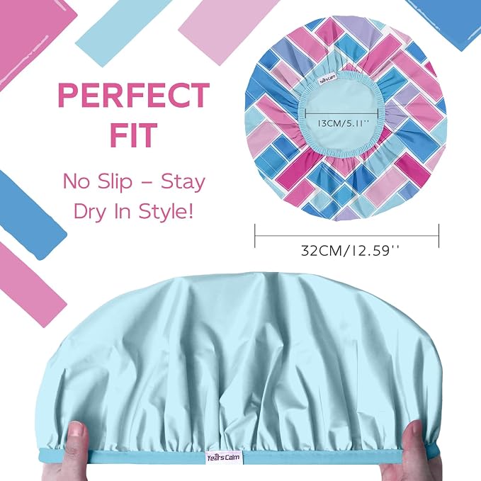 Years calm Waterproof Shower Cap - Image 3