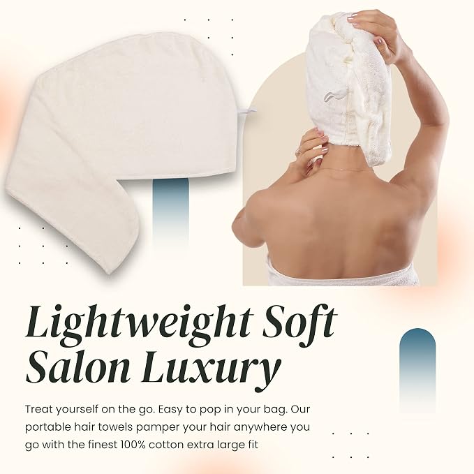 Huge Cotton Hair Towel Wrap for Women - Image 5