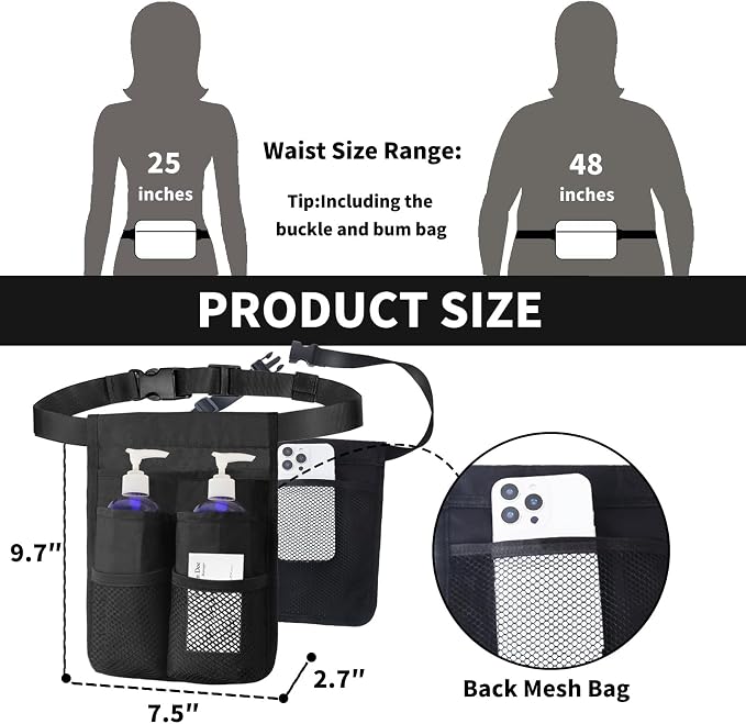 Massage Bottle Holster with Multiple Pockets Design, Machine Washable Massage - Image 3