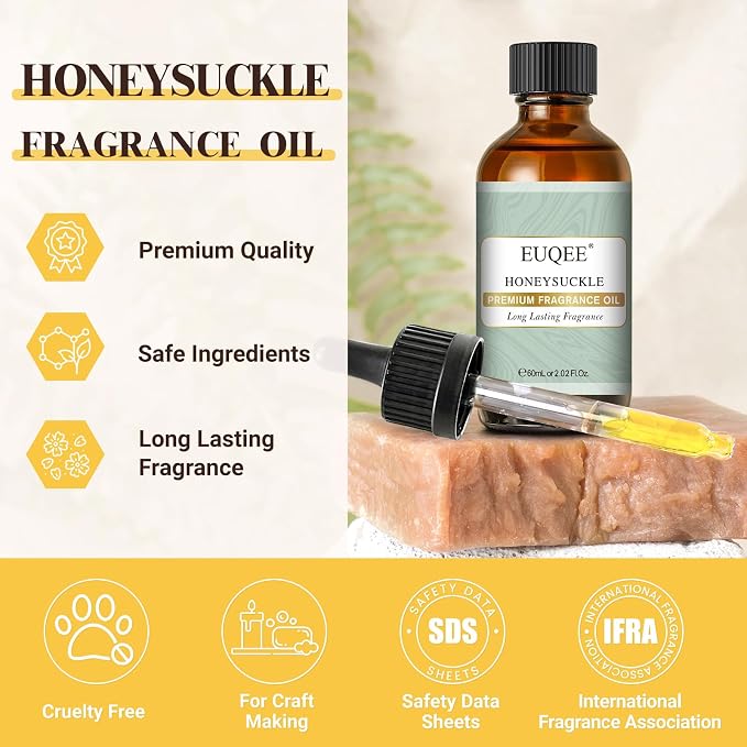 EUQEE Honeysuckle Fragrance Oil 60 ml Premium Fragrance Essential Oil - Image 2