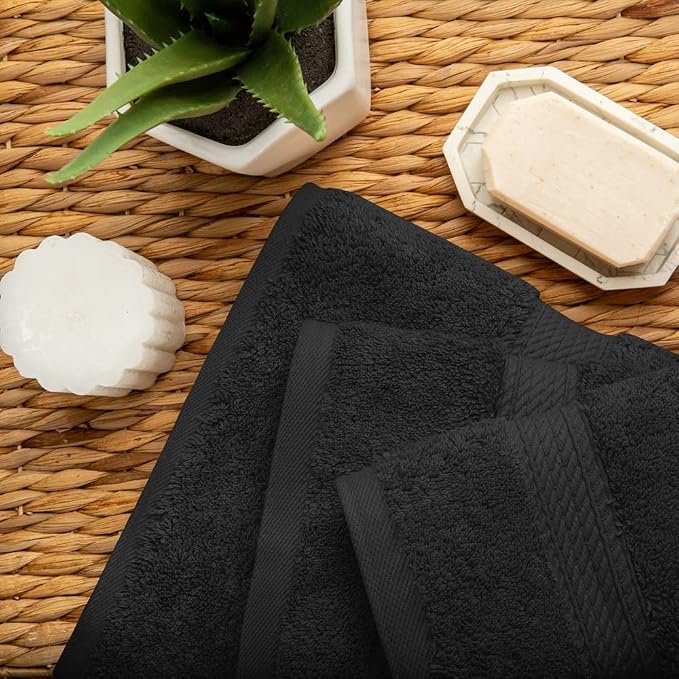 Superior Egyptian Cotton Pile 3 Piece Towel Set, Includes 1 Bath, 1 Hand - Image 8