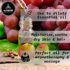 Naturevibe Botanicals Grapeseed Oil 32oz | 100% Pure Cold-Pressed & Lightweight - Image 2