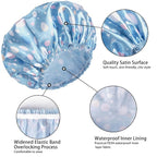 Shower Caps for Women, Double Layers Shower Cap Reusable Waterproof, Bathing - Image 5