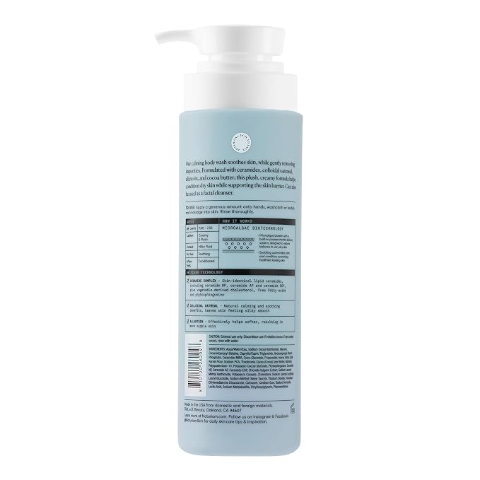 Naturium The Calmer Ceramide Body Wash, Frangrance-Free, Cleansing & - Image 2