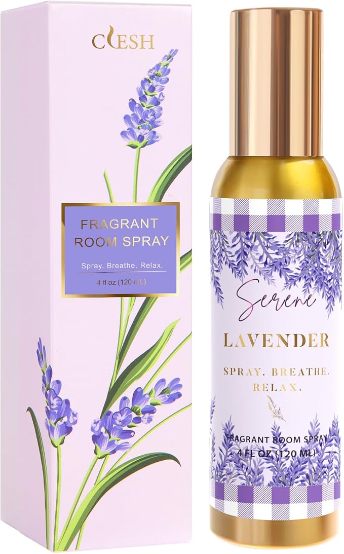 Room Spray, Serene Lavender, 4 fl oz, Air Freshener by CLESH