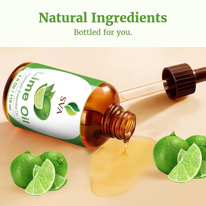 SVA Lime Essential Oil – 4 Fl Oz – 100% Natural Lime Oil - Image 8