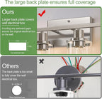 Indoi 4-Light Bathroom Light Fixtures, Brushed Nickel Vanity Lights - Image 5