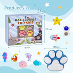 Bath Bombs for Kids with Surprise Inside, 32 Pack Paw Bath Bombs with Toy - Image 3