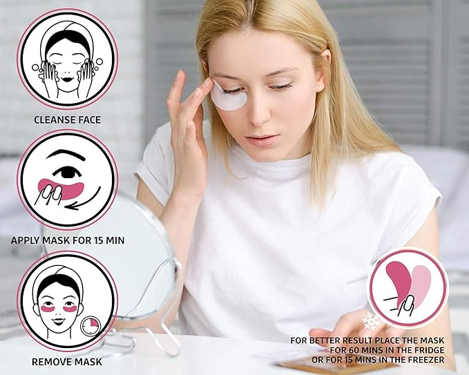 Jakuva Under Eye Patches 30PCS Pairs Collagen Eye Masks Eye Patches - Image 4