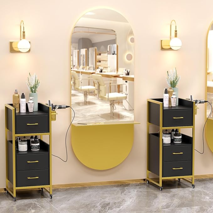 OmySalon Salon Trolley Cart, Hair Styling Station - Image 8