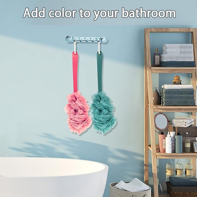 Evmliy 2Pack Back Scrubber for Shower, Loofah Sponge Brush Exfoliating Body - Image 7
