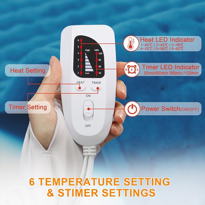 Deepsoon Heating Pad, Electric Heating Pads - Image 7