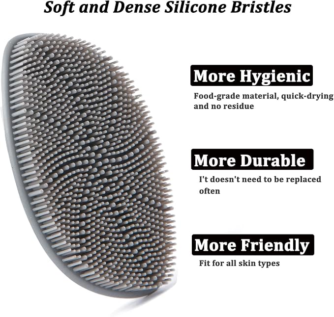 Silicone Face Scrubber, Facial Cleansing Brush Silicone Face Wash Brush - Image 6
