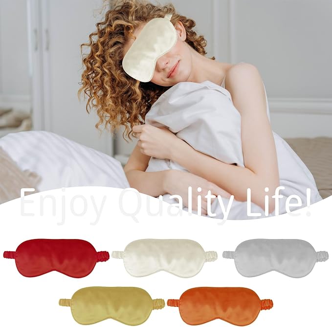 1 Pack Sleep Mask, Silk Eye Mask - Image 5