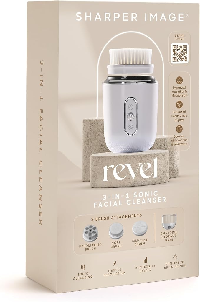Sharper Image Revel 3-in-1 Sonic Facial Cleanser - Image 7