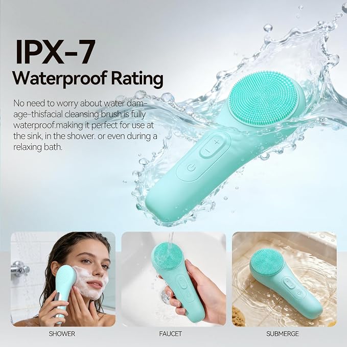 Rechargeable Silicone Facial Cleansing Brush - Image 7
