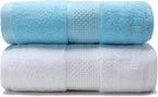 Cotton Bath Towels Set, 2-Piece Set Super Absorbent Quick Drying, Suitable - Image 4