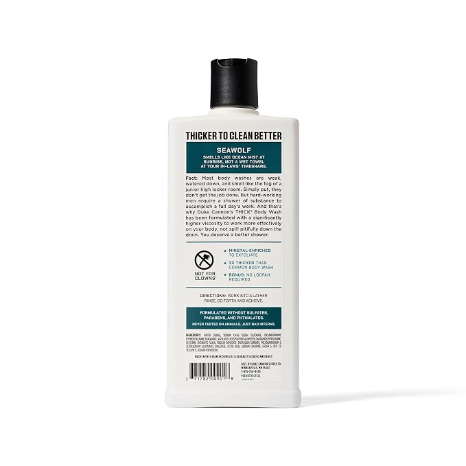 Duke Cannon Supply Co. Thick High Viscosity Body Wash – 3X Thicker, Cleansing - Image 7
