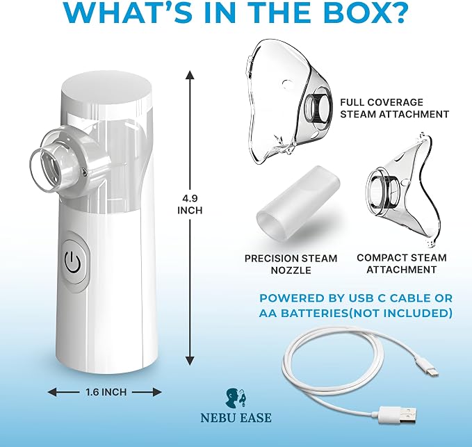 Nebu Ease Portable Facial Steamer & Personal Fine Mist Device – Handheld - Image 7