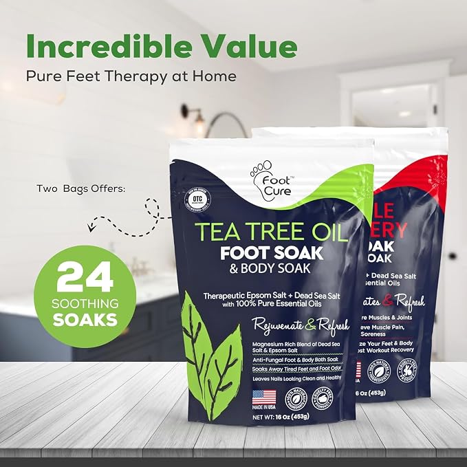 FOOT CURE Tea Tree Oil & Muscle Foot Soak - Image 4
