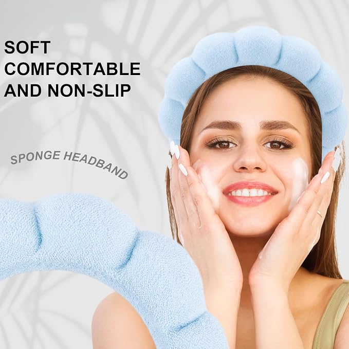 Canitor 4 PCS Spa Headband for Washing Face, Facial Skincare, Terry Cloth - Image 5