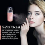 Honoson 2 Pack Nano Facial Mister Spray Bottle Handheld Humidifier Portable - Image 6