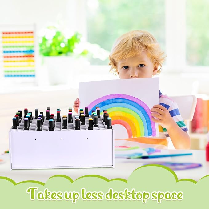 2 Pack Marker Storage Organizer, 480 Slots Total Art Supply Holder - Image 5