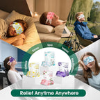 AROIC 60 Pack Steam Eye Masks Disposable, Heated Eye Mask Warm Compress - Image 8