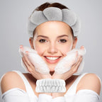Zkptops Spa Headband for Washing Face Wristband Set Sponge Makeup Skincare - Image 2