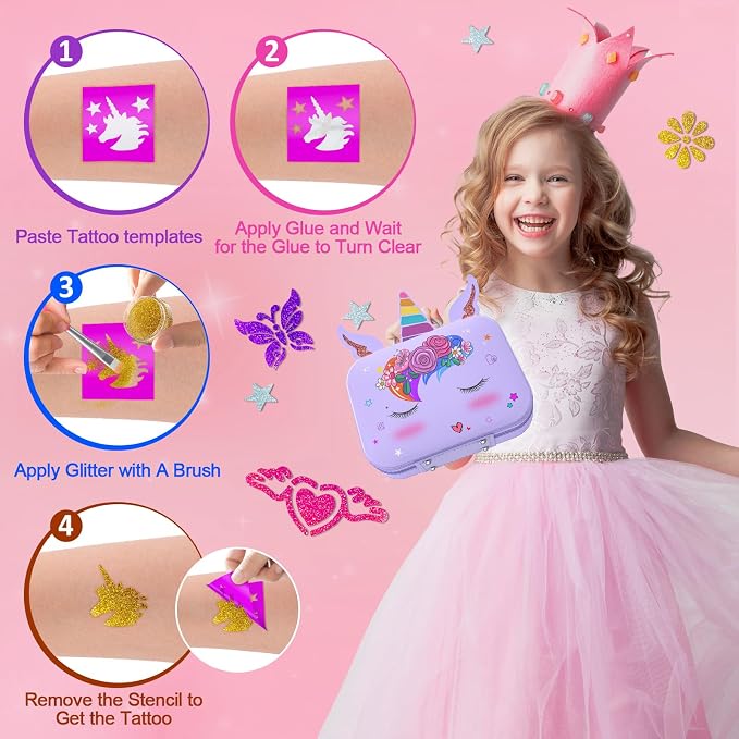 Kids Nail Polish Set for Girls, Nail Art Kit - Image 3