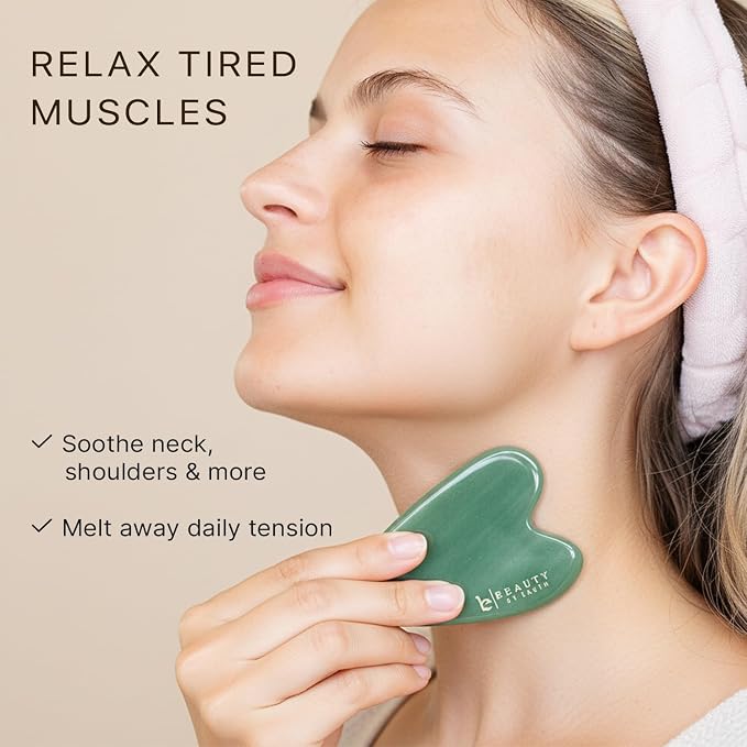Beauty by Earth Jade Gua Sha Facial Tools - Image 4