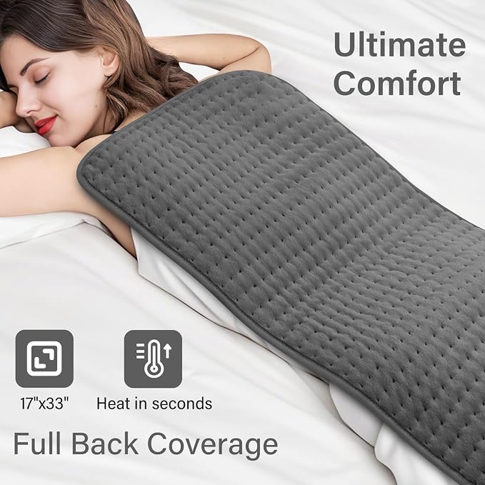 XXXL Heating Pad for Back, Birthday Mother’s Day Gifts for Mom Women Dad Men - Image 2