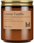 M&SENSE Lemon Vanilla Scented Christmas Candle Gift, Aromatherapy Candle Set by MSENSE
