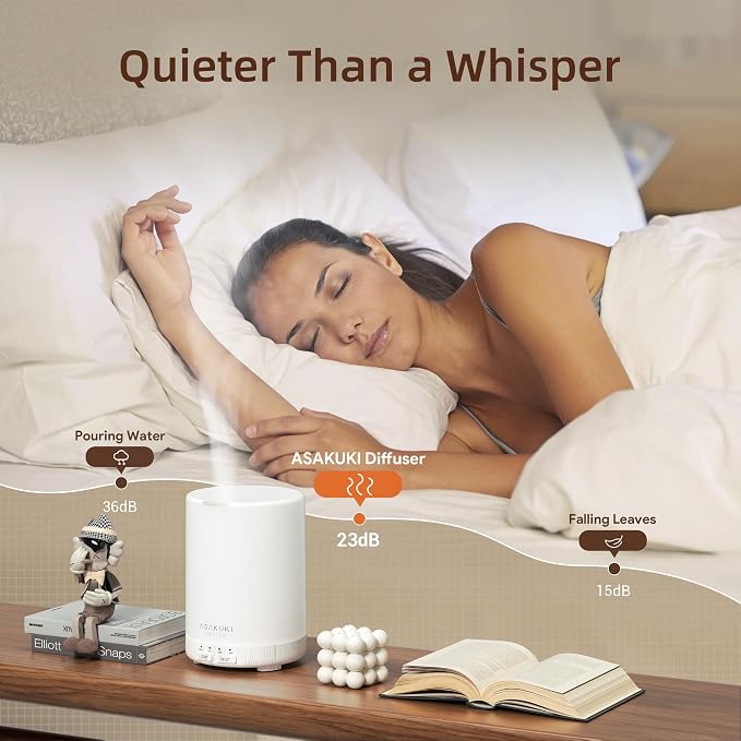ASAKUKI Essential Oil Diffuser for Home, 300 ml Humidifier - Image 3