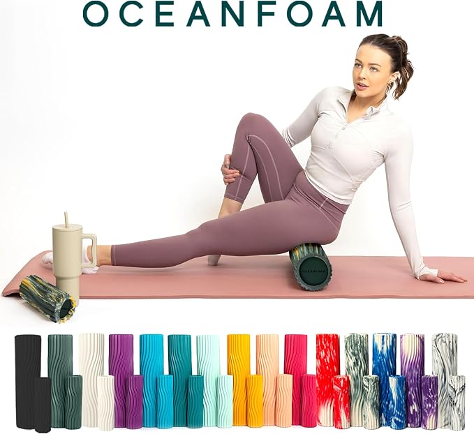 Oceanfoam Ripple Travel Foam Roller Firm Mini Foam Roller - Image 9