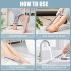 OWIIZI Toe Cleaning Brush 15.7" Foot Scrubber in Shower - Image 3
