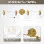 VONLUCE Bathroom Light Fixtures, 4-Light Vanity Light - Image 3