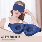YIVIEW Sleep Mask for Side Sleeper, Complete Light Blocking 3D Pink Sleeping - Image 4