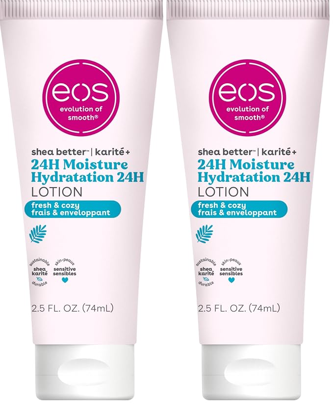 eos 24H Moisture Travel Body Lotion- Fresh & Cozy, Travel Size Essential by eosproducts