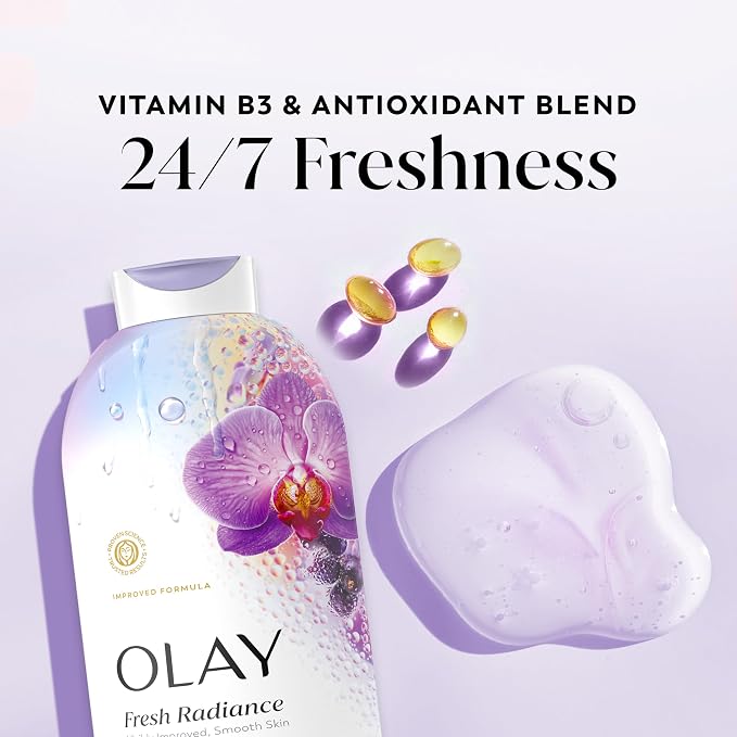 Olay Body Wash for Women, Fresh Radiance, 24/7 Skin-Loving Freshness, Visibly - Image 3