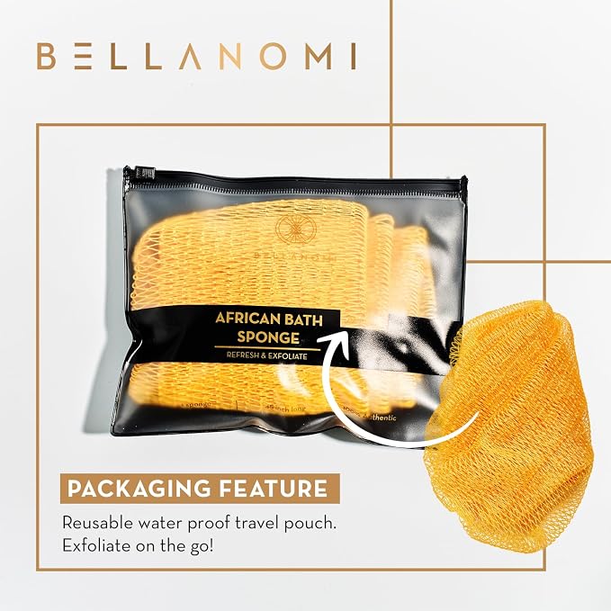 BELLANOMI African Exfoliating Net Sponge, Ethically sourced from Nigeria - Image 9