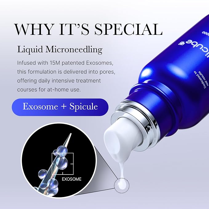 medicube Exosome Shot Zero 2, 000 PPM Spicule Facial Serum | Liquid Skin - Image 4