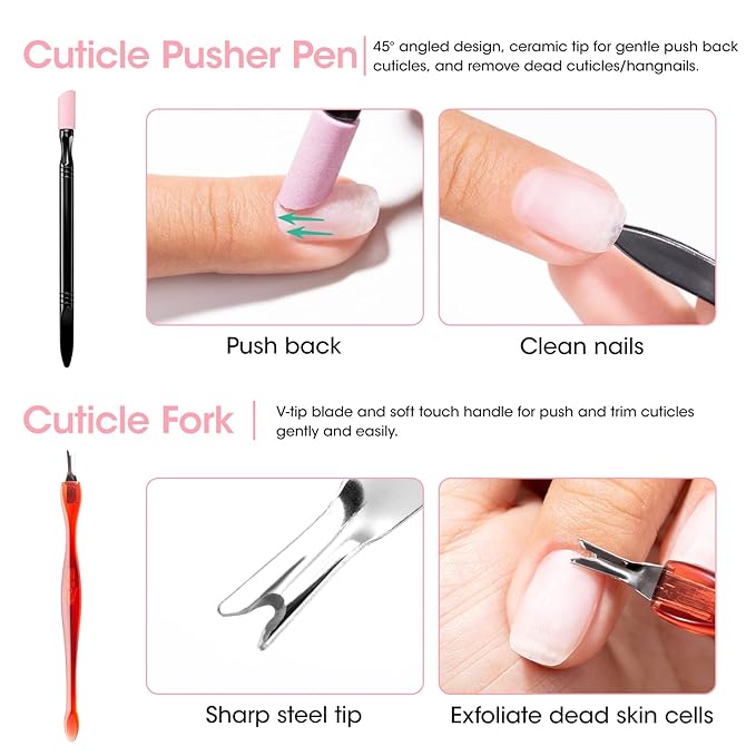 Gellen Nail Care Kit Manicure Tools Kit: Nail Strengthener and 2Pcs Nail File & - Image 5