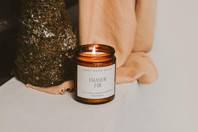 Sweet Water Decor Fraser Fir Christmas Candles - Image 7