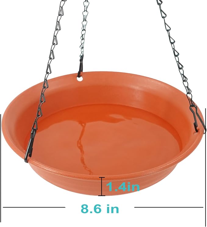 VUWEZ Hanging Bird Bath, Hanging Bird Water Feeder - Image 2