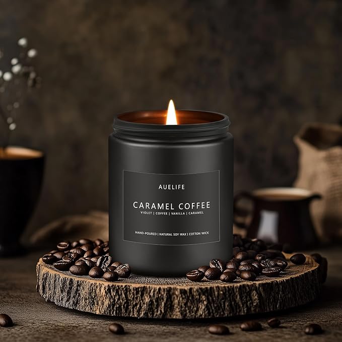 Caramel Coffee Candle | Men Scented Candles - Image 4